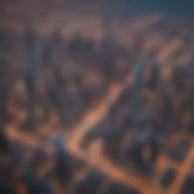 Dubai Skyline: A Fusion of Cultures and Modernity Aerial view of Dubai's skyline showcasing modern architecture and vibrant city life.