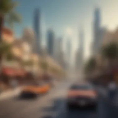 Lifestyle Evolution: Adapting to a New Urban Environment Conceptual image depicting lifestyle changes in urban Dubai.