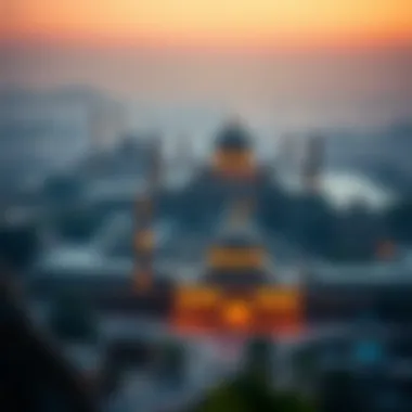 A panoramic view of Sarhad Darbar within its cultural landscape