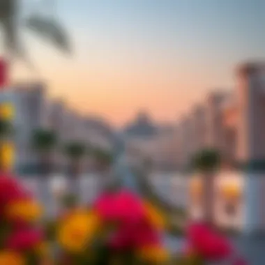 Luxurious villas in a modern residential area of Dubai