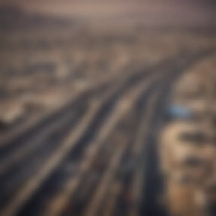 Transportation infrastructure connecting Jebel Ali