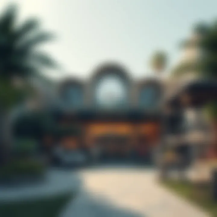 A vibrant community center bustling with activities and events in The Greens