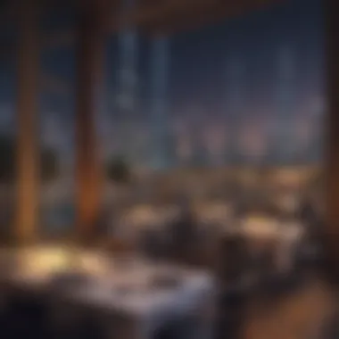 Gourmet Dining Experience An inviting dining terrace in JLT with gourmet cuisine and city views