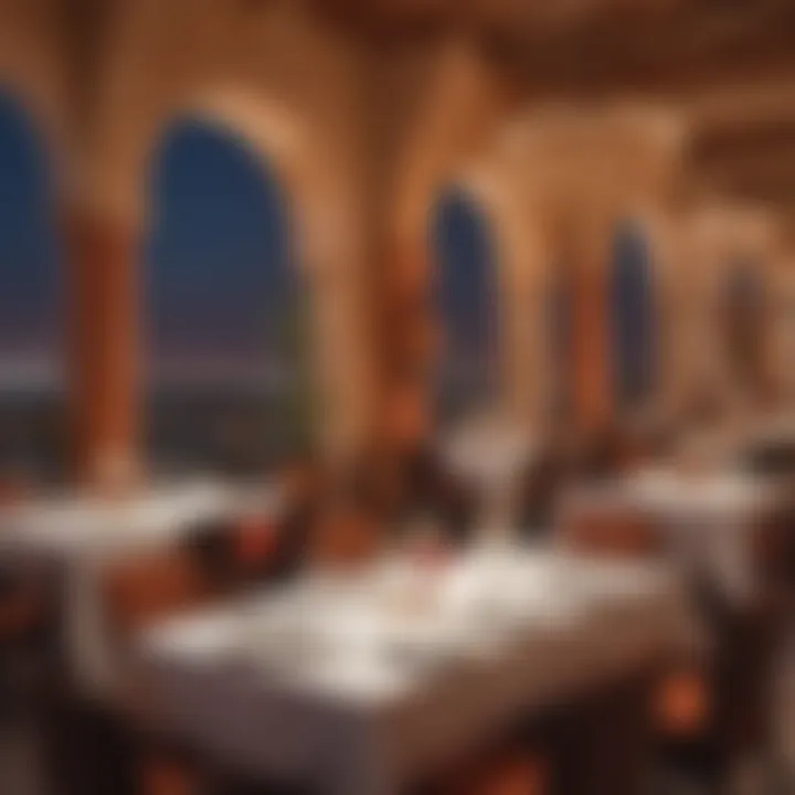 Gourmet dining setting at a Jumeirah restaurant