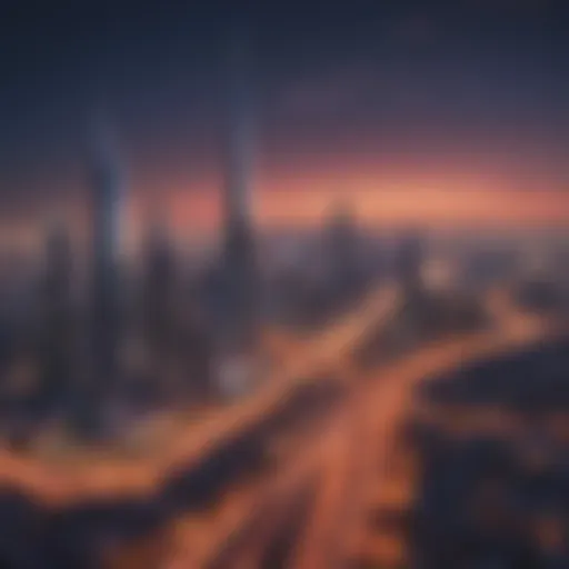 Stunning skyline view of the Jumeirah Triangle