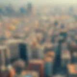 Dubai's Urban Landscape from Above Aerial view showcasing Dubai's urban landscape