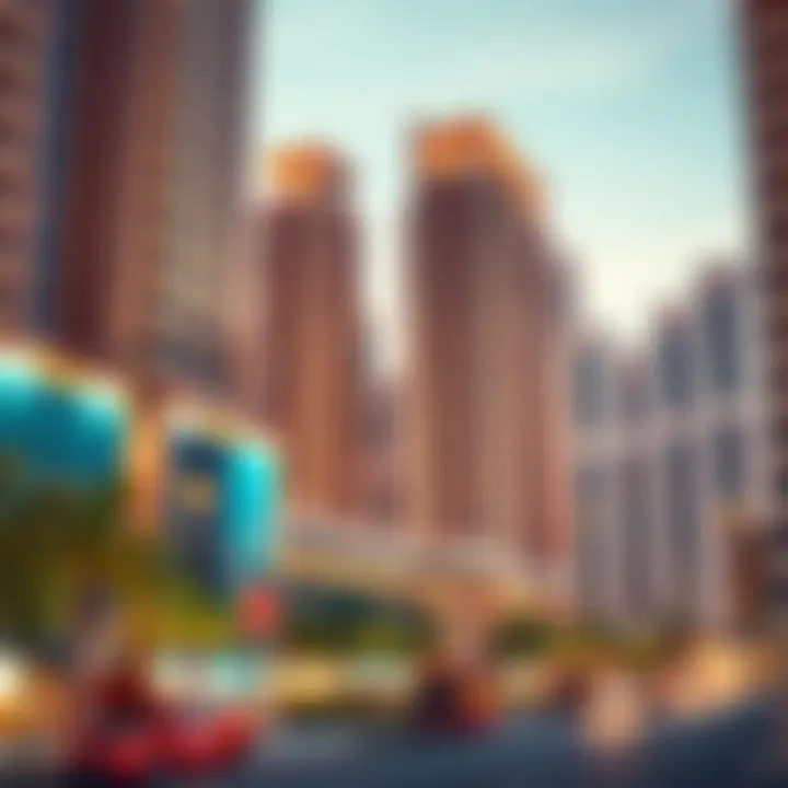 Real Estate Development in Dubai Illustration of Dubai's real estate development