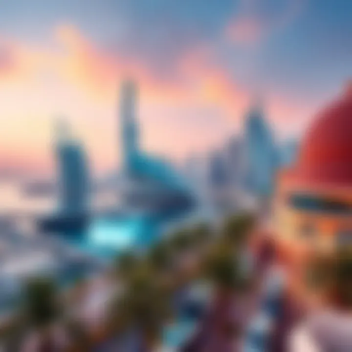 Cultural Landmarks Near Dubai Marina Cultural landmarks surrounding Dubai Marina