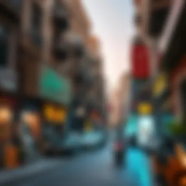 Bustling Streets of Oud Metha A glimpse of Oud Metha's bustling streets, featuring local shops and cafes