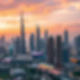 A stunning skyline view of Dubai showcasing various residential towers