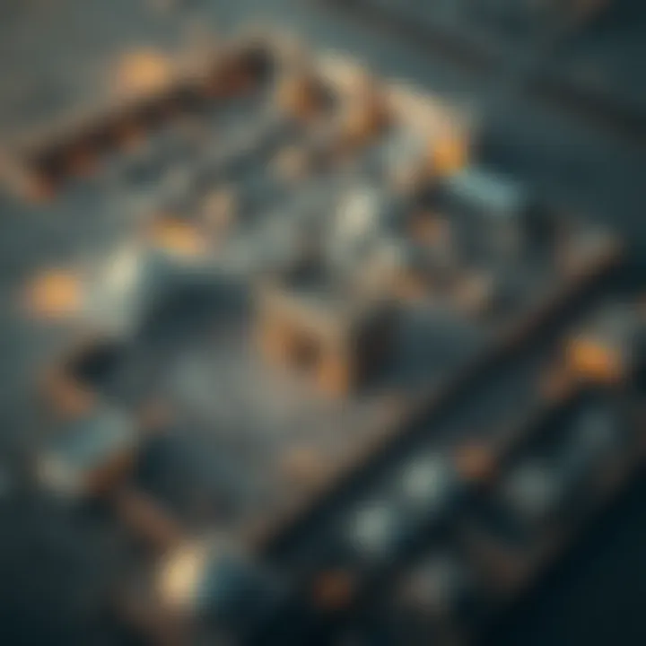 Aerial view of the Sarhad Darbar archaeological site