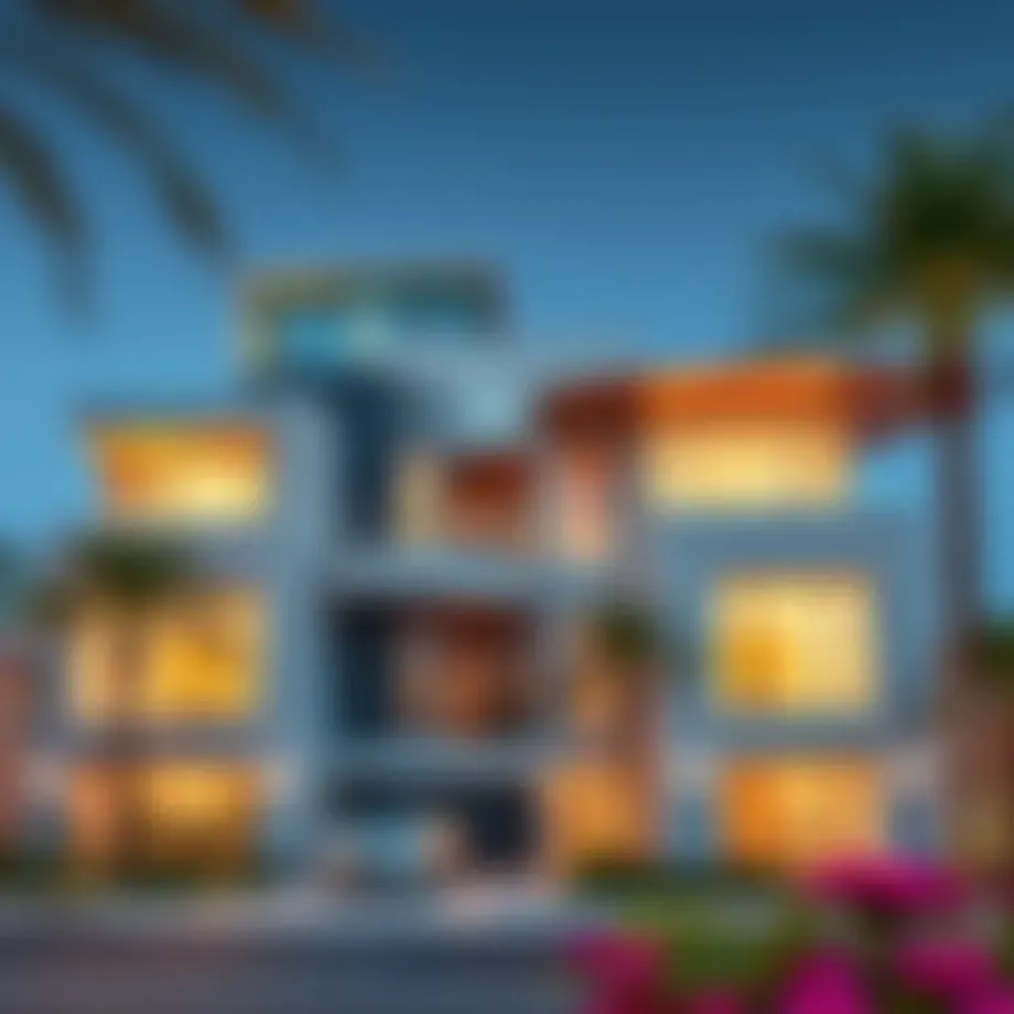 Exterior view of Uniestate Mansion showcasing contemporary architectural design