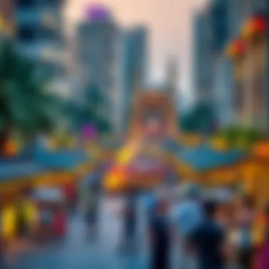 Cultural events and gatherings in a town square setting