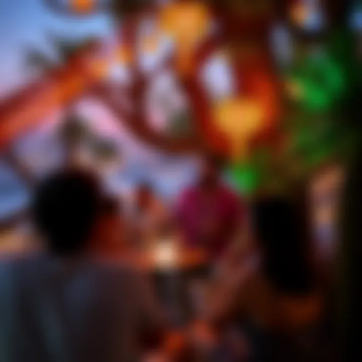 Guests enjoying leisure activities at the Treehouse, highlighting the vibrant atmosphere