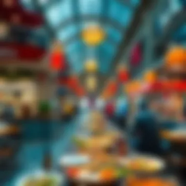 Culinary Delights in Umm Ramool Mall Dining area featuring various culinary delights