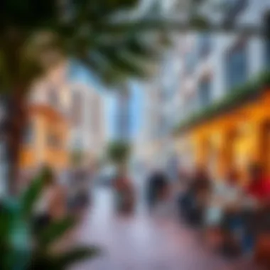 A cozy café terrace in Viva Arjan where residents and visitors enjoy socializing over coffee