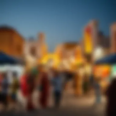 Cultural events taking place in Wasl Village, showcasing community spirit