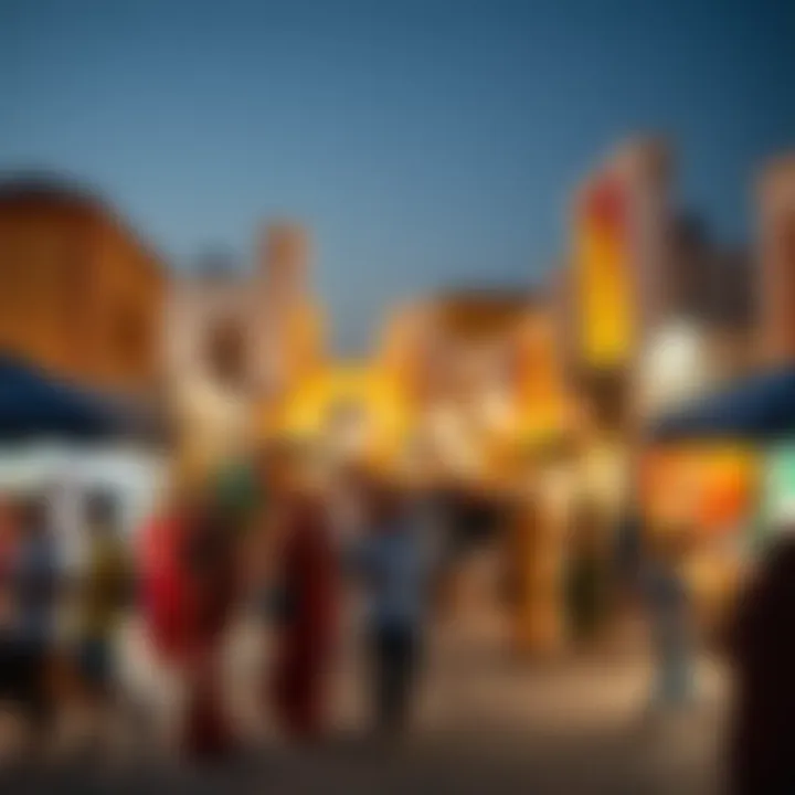 Cultural events taking place in Wasl Village, showcasing community spirit