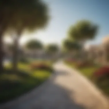 Serene Park in Wasl Village Serene park in Wasl Village offering a peaceful retreat