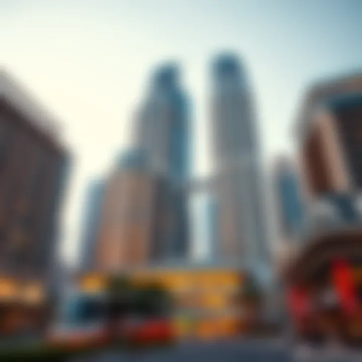 Modern Architecture of World Trade Centre Dubai Architectural view of the World Trade Centre Dubai showcasing its modern design