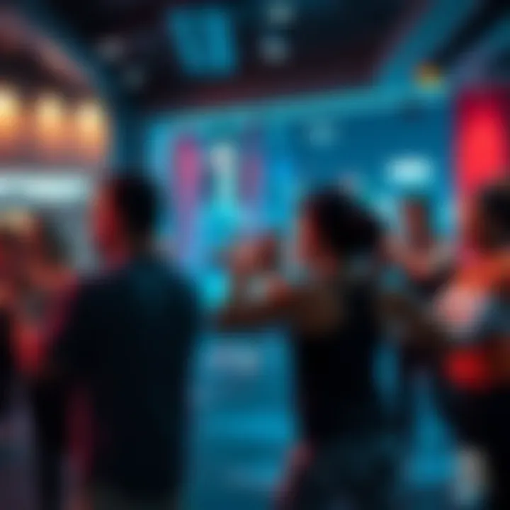 Engaging Group Fitness Class Group fitness class in session at Fitness First, emphasizing community and engagement