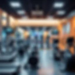 Interior view of Fitness First Mirdif City Center showcasing modern equipment