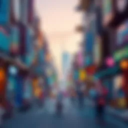 Vibrant street scene showcasing the energy of Garhoud