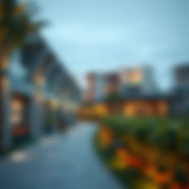 A serene community park in Dubai