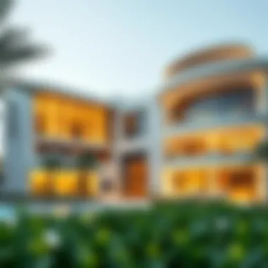 Modern architectural design of a luxury home