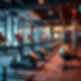 Modern gym equipment in a fitness center