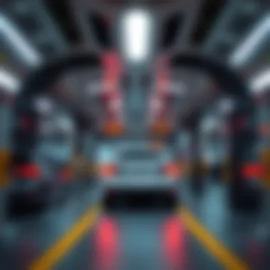 Interior shot of the advanced automated parking system in operation