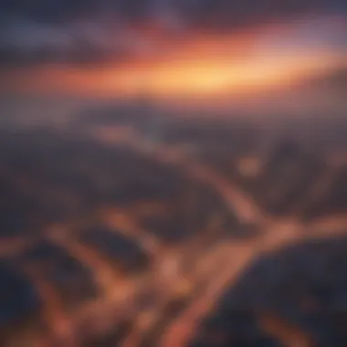 Breathtaking Skyline of Jaddaf Panoramic view of Jaddaf showcasing the skyline