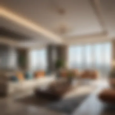 Sophisticated Interior Design at Jade Residence Luxurious living space inside Jade Residence highlighting its contemporary design.
