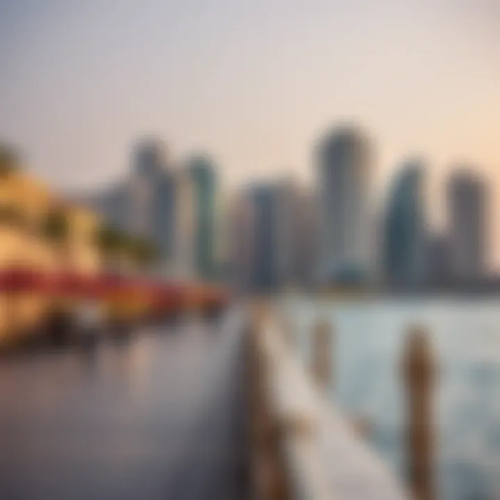 Vibrant lifestyle along the JBR promenade