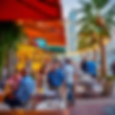 Vibrant dining scene at JBR Marina