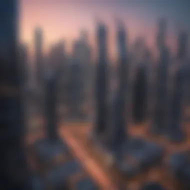 Stunning Skyline View of JLT Stunning skyline view of Jumeirah Lake Towers