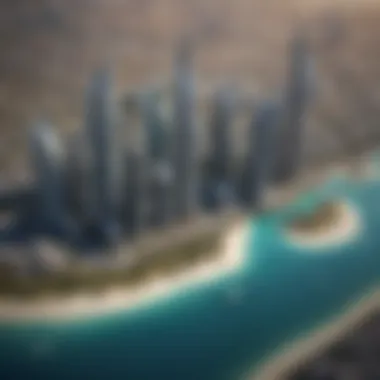 Geographical Map of Jumeirah Lake Towers Map highlighting the JLT area and its zip code.