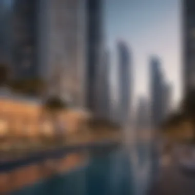 Residential Life in Jumeirah Lake Towers Modern residential buildings in JLT illustrating community life.