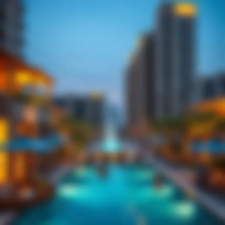 Lifestyle offerings in Jood Residence including recreational areas