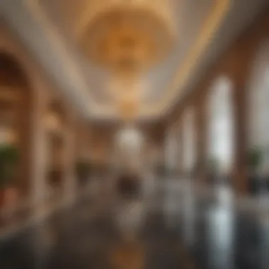 Opulent Lobby of Latifa Tower The luxurious lobby of Latifa Tower, reflecting opulence and sophistication