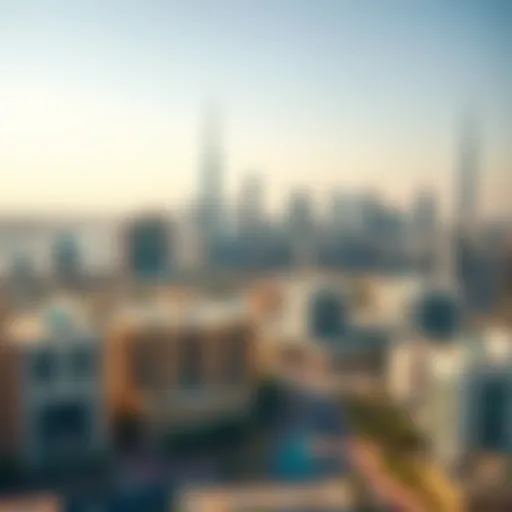 Panoramic view of Al Barsha skyline showcasing modern architecture