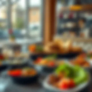 A vibrant and diverse selection of dishes from the menu