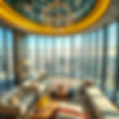 Luxurious Interior of a Sky Tower Interior of a luxurious residential unit in one of Dubai's Sky Towers