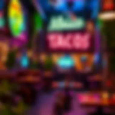 The inviting ambiance of Maiz Tacos restaurant in JLT.