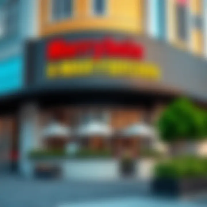 Exterior view of Marrybrown Al Quoz showcasing its contemporary design