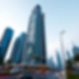 The striking facade of Mas Tower showcasing its modern architectural design