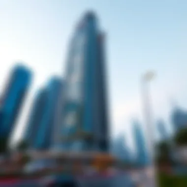 The striking facade of Mas Tower showcasing its modern architectural design