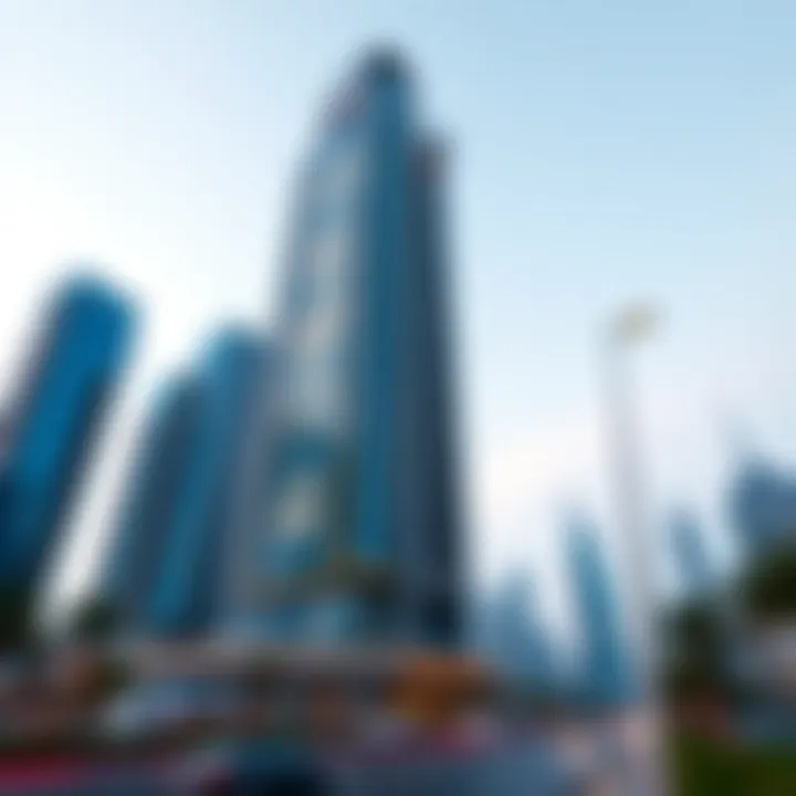 The striking facade of Mas Tower showcasing its modern architectural design