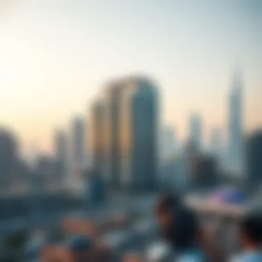 Mashael Building Amidst Dubai's Iconic Skyline View of Mashael Building against the Dubai skyline