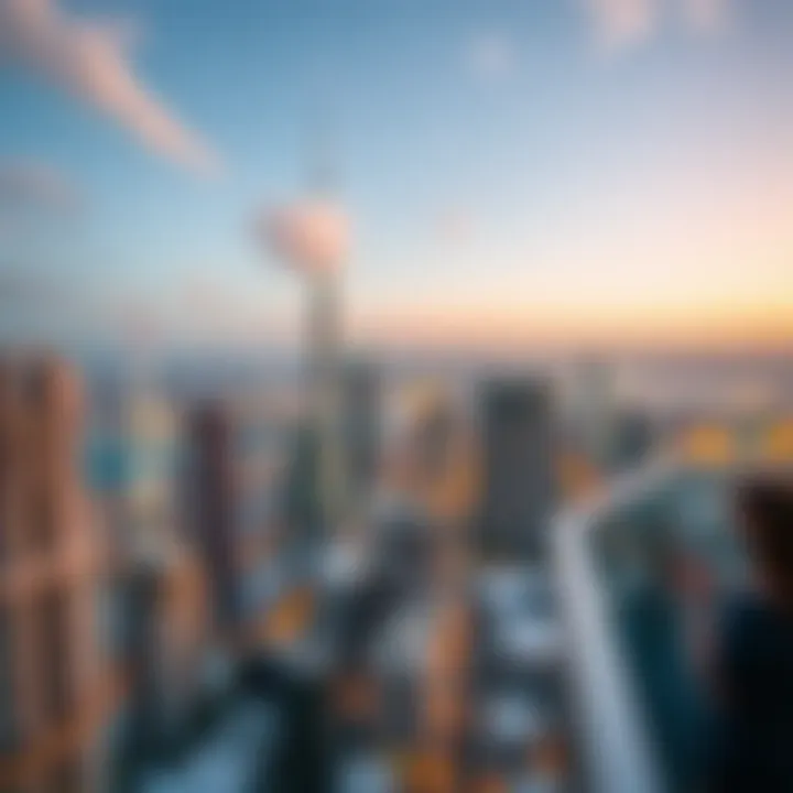 Breathtaking Panoramic Views from the Rooftop Panoramic view from the Mashael Building's rooftop terrace